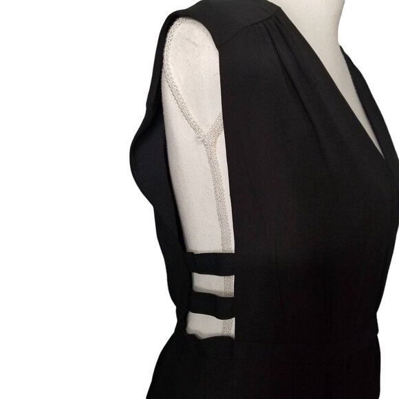 Revolve BCBGMaxazria Rachel Black Sleeveless Dress with Side Cut Outs Size Small - Picture 6 of 9